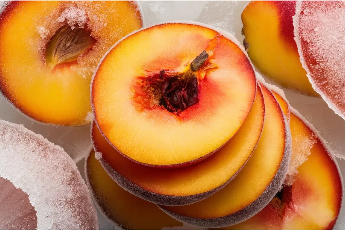 chilled peaches