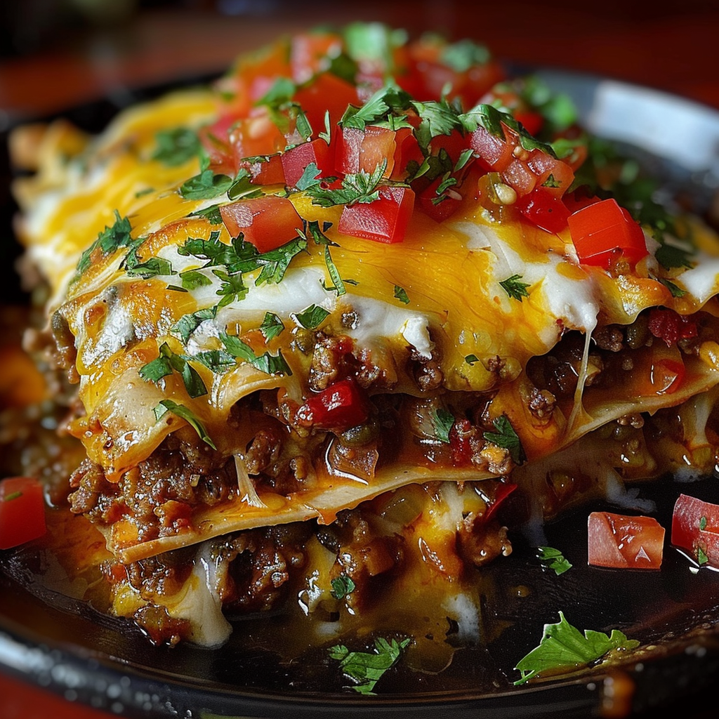 delicious Taco Lasagna from Kenza