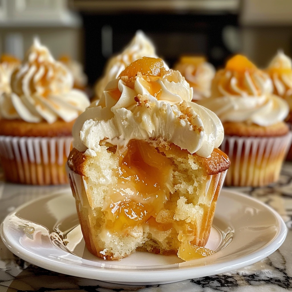 Cupcake peach and honey recipe