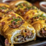 Garlic Butter Bacon Cheeseburger Rollups